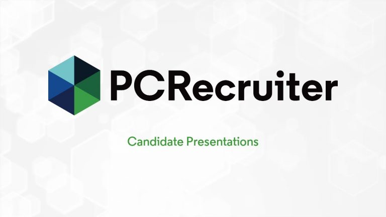 PCRecruiter Candidate Presentations