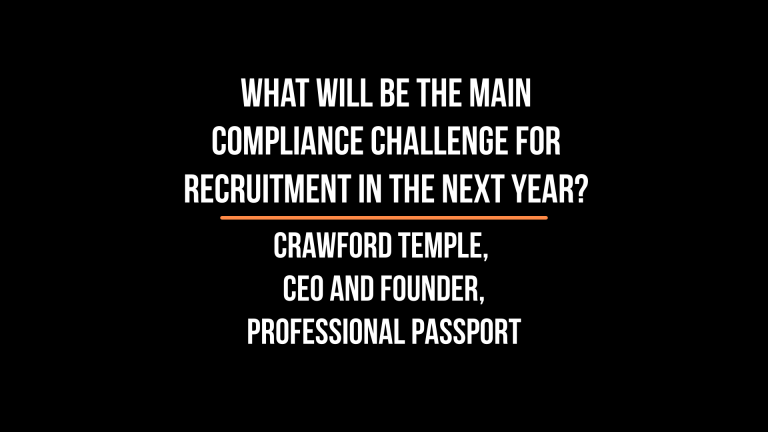 Compliance Challenge: Crawford Temple, CEO and Founder of Professional Passport shares his views