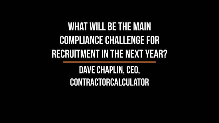 Compliance Challenge: Dave Chaplin, CEO, ContractorCalculator shares his views
