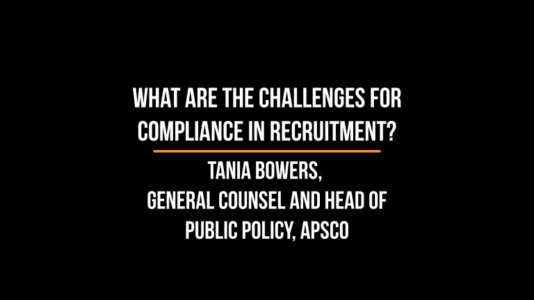 Compliance Challenge: Tania Bowers, General Counsel and Head of Public Policy, APSCo shares her views