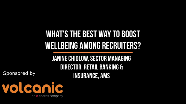 Short and Sweet with The Global Recruiter: Janine Chidlow, Sector Managing Director, AMS on the best way to boost wellbeing among recruiters.
