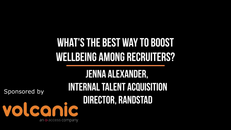 Short and Sweet with The Global Recruiter: Jenna Alexander, Internal Talent Acquisition Director, Randstad on the best way to boost wellbeing among recruiters.