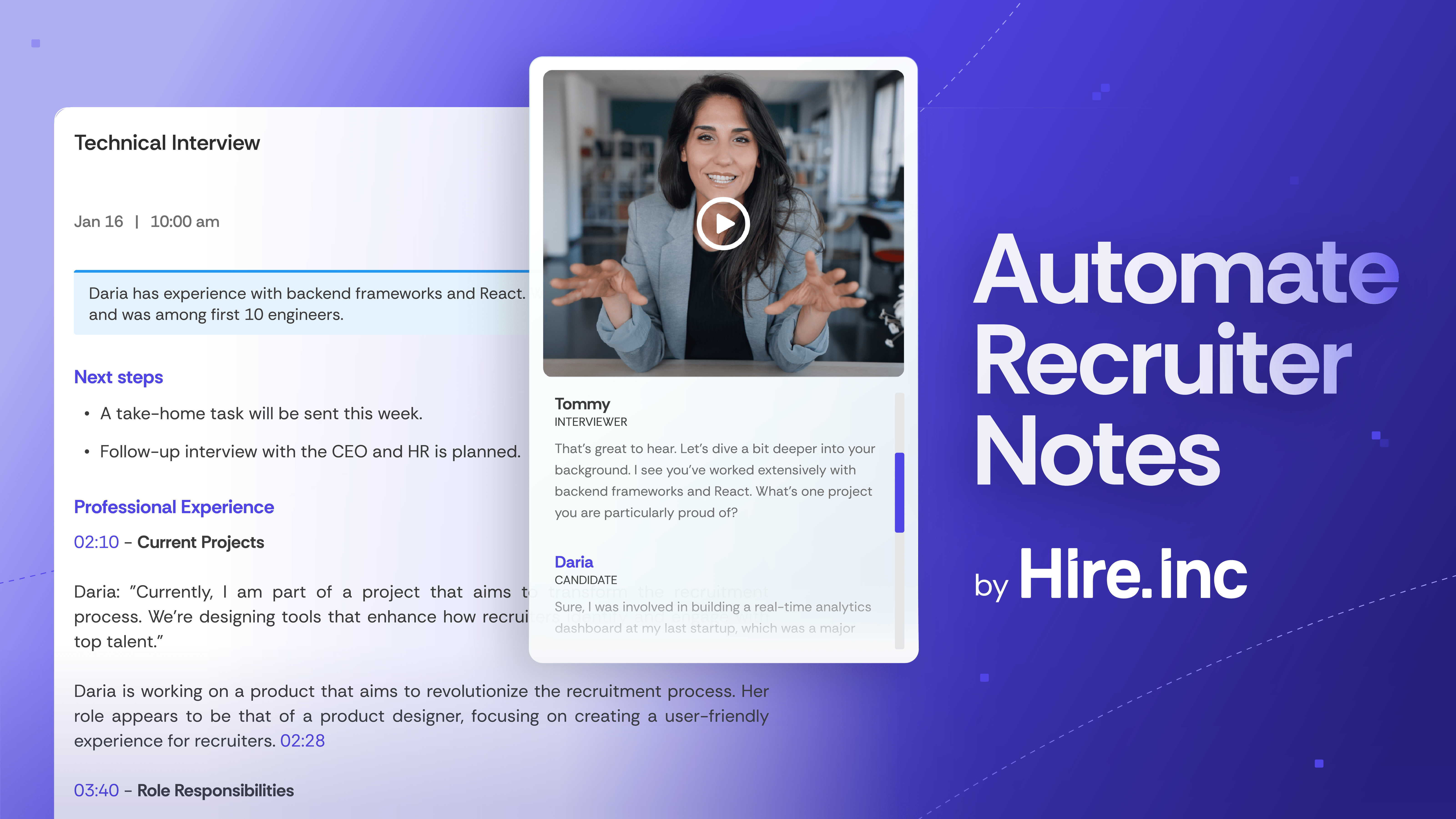 Interview Intelligence & Notetaking