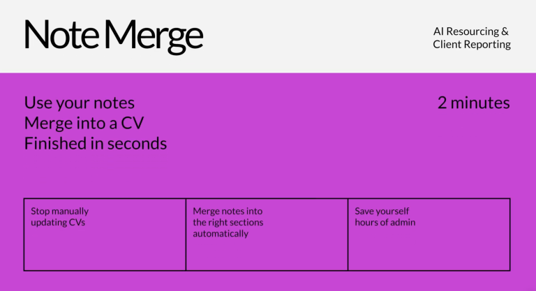 Save Hours of Recruiter Admin with Note Merge